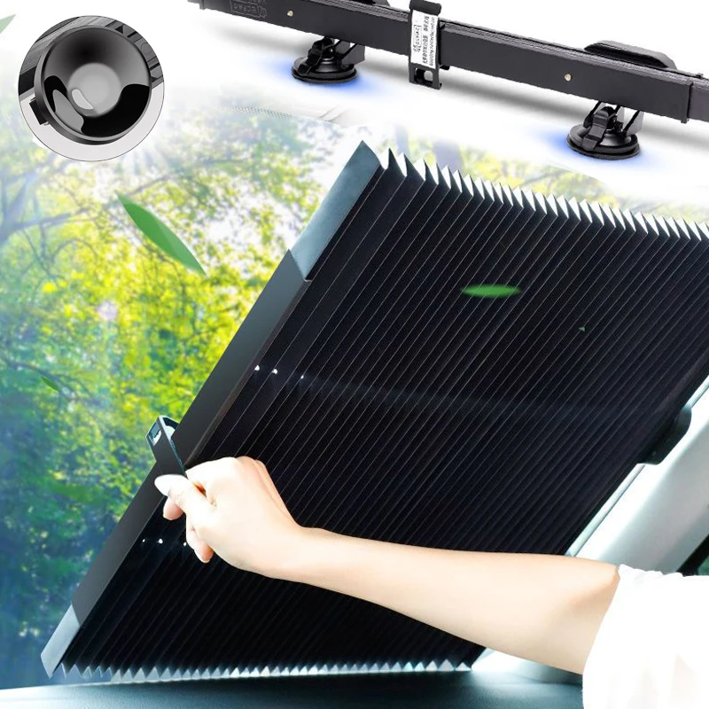 Universal Car Front Rear Window Sunshades Windshield Curtains For Sun Visor Car Sun Shades Summer UV Blocking Protective
