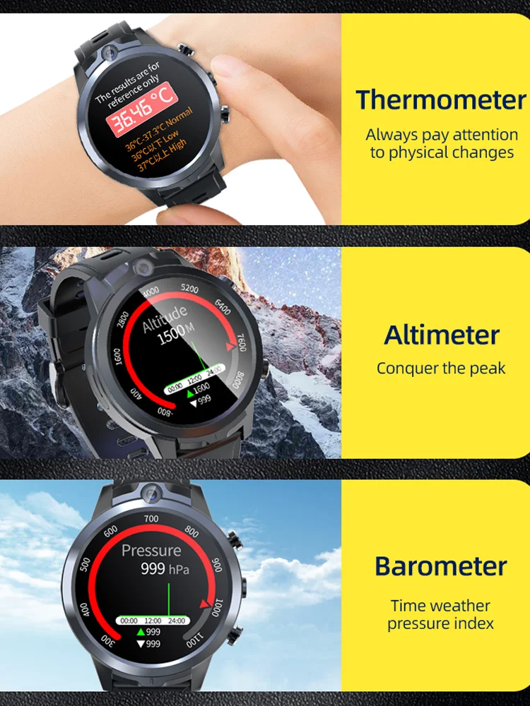 2022 4G SmartWatch X600S   Temperature1.6 && 128G  5MP ī޶ ȵ̵ ð 
