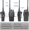 Baofeng 4Pcs BF 888S Walkie Talkie UHF 400 470MHz Long Range Two Way Ham Radios Transceiver for Hunting Hotel 4
