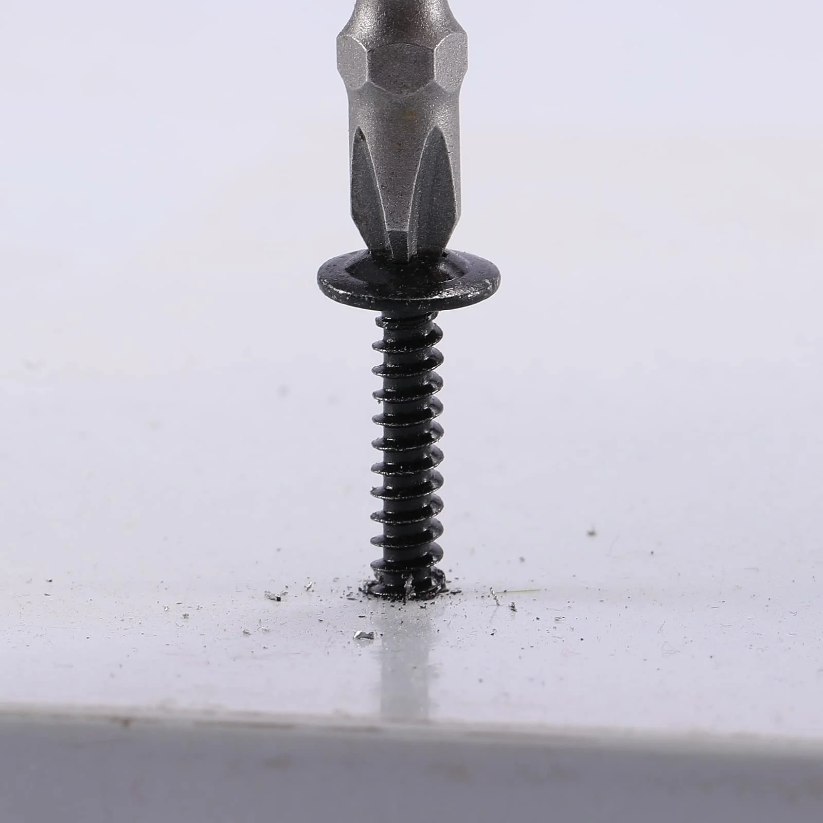 100/300팩 블랙 셀프 드릴링 TEK 나사 410 스테인리스 스틸 8.8 등급 필립스 헤드 13-25mm 녹 방지 금속/목재/플라스틱 DIY 수리용