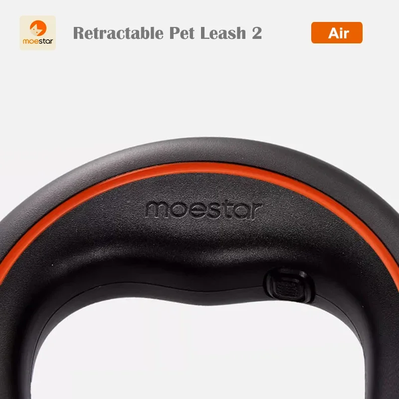 Retractable Pet Leash Youpin MOESTAR Retractable Pet Leash 2 Air 180g Dog Traction Rope 3M Length for Max 30KG Pet Withstand Max 950N Tensile Force