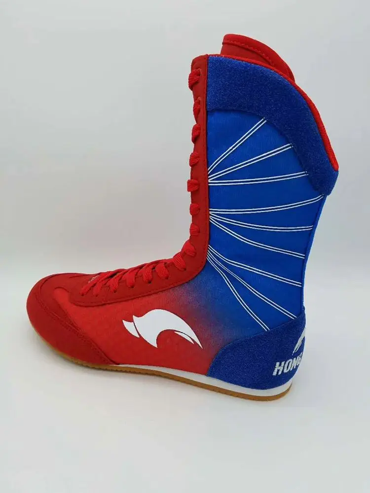 Professional Unisex Wrestling Boots Luxury Brand Boxing Boots High Top Designer Sneakers Abrasion Resistant Slip Resistant Top F