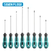 1PCS  Multifunctional Flat Head Cross Screwdriver Magnetic Screwdriver Household Basic Anti Slip Manual Screw Drive Tool 2