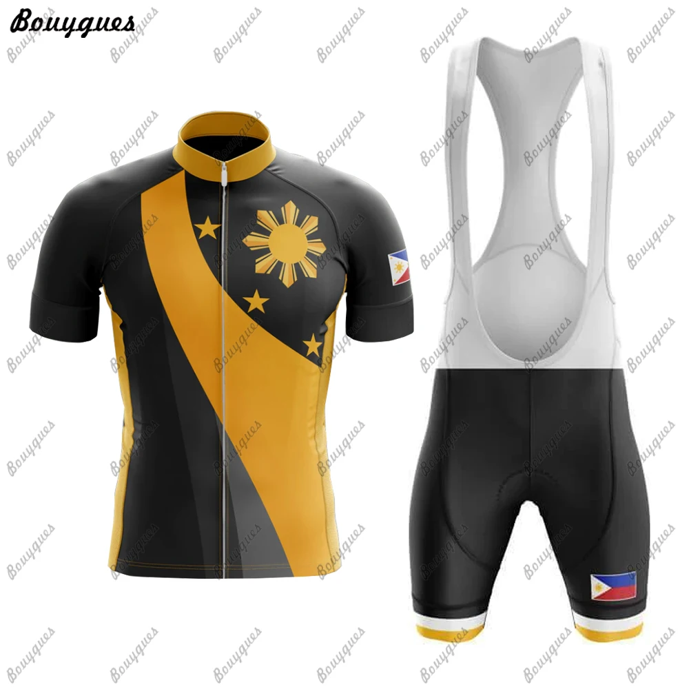 Cycling Jersey Set Men Short Sleeve Cycling Wear MTB Bike Suit Bib Shorts