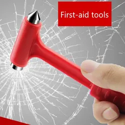 Car Safety Hammer and Seat Belt Cutter Emergency Escape Tool (Red 1PCS)
