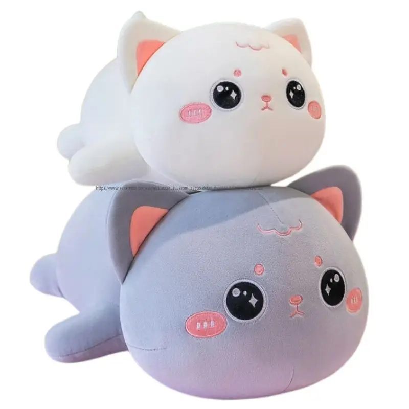 

90cm Cute Giant Soft Cat Plush Pillow Sofa Cushion Kawaii Plush Toy Stuffed Cartoon Animal Doll for Kids Baby Girls Lovely Gift