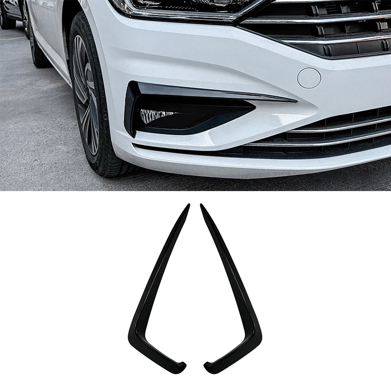 

Car Front Bumper Splitter Side Spoiler Air Vent Wind Knife Body Kits For Volkswagen Sagitar Jetta MK7 2019-2021