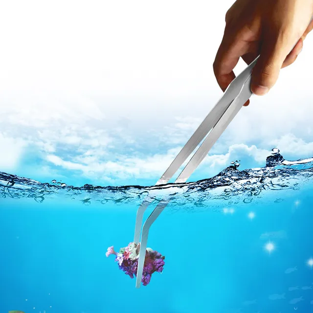 Akvárium Csipeszek Extra Hosszú, 15 Hüvelykes Élő Rozsdamentes Acél Egyenes És Ívelt 38 Cm Hosszú - Image 5