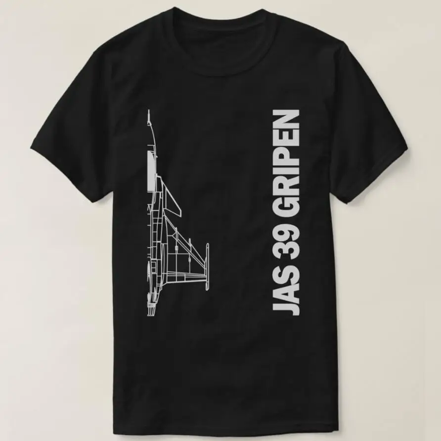 

JAS 39 Gripen Jet Fighter EU Air Force Men T-Shirt Short Sleeve Casual 100% Cotton O-Neck Summer Shirt