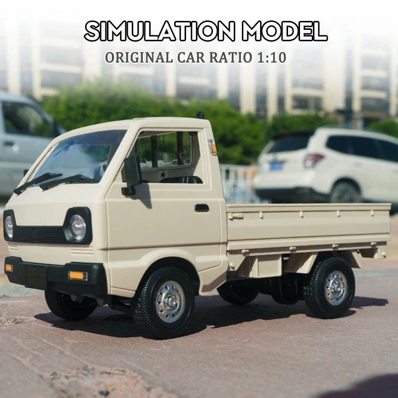 ZWN 1:12/1:16 Retro Rc Car With LED Lights Full-scale Simulation Vehicle Professional 4WD Remote Control Pickup Truck Model Toys 5