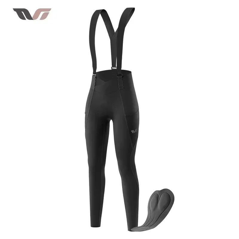 ROCKBROS TVI Series Cycling Bib Spring Autumn Breathable Cycling bib Pants Quick Dry Women PRO Bike Long Pants Cool