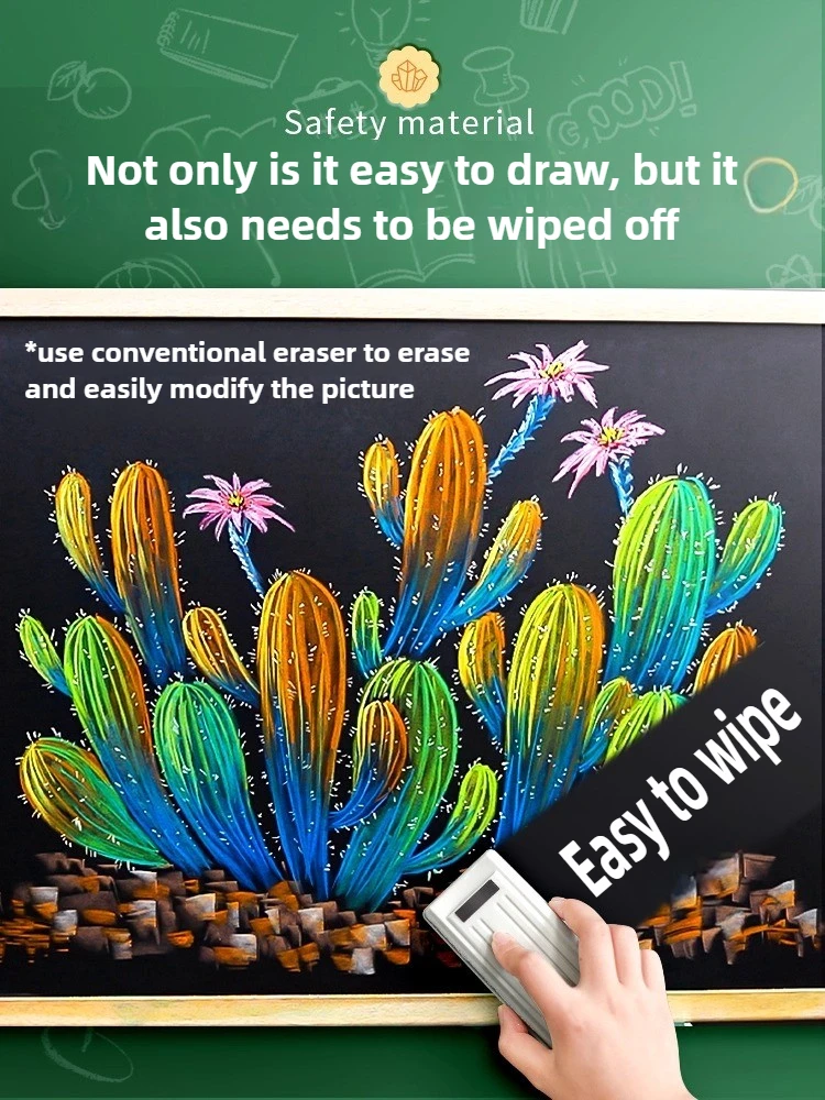 4/36 컬러 분필 교사를위한 먼지가없는 안전 분필 학생 칠판 비 먼지 밝은 색상 그리기 학교 용품 문구