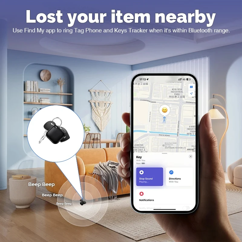 Long Distance Smart Tag Tracker Work with Apple Find My Anti Lost Reminder Device MFI Rated Bluetooth Tracker Kid Pet Key Finder bluetooth tracker,smart tracker
