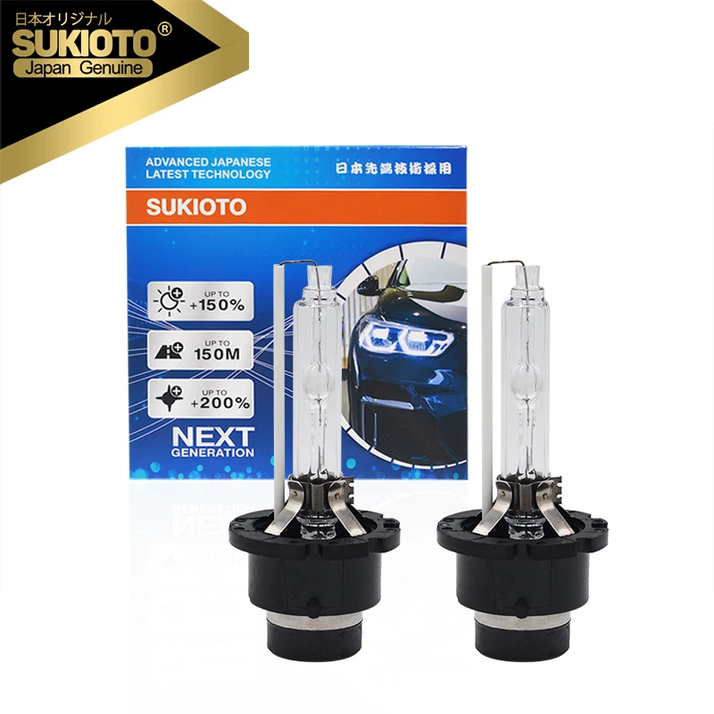 

10 Pairs GENUINE SUKIOTO JAPAN TECHNOLOGY MADE IN CHINA 35W D2S D2R HID Xenon Lamp Car Headlight D4S D4R HID Replacement Bulbs