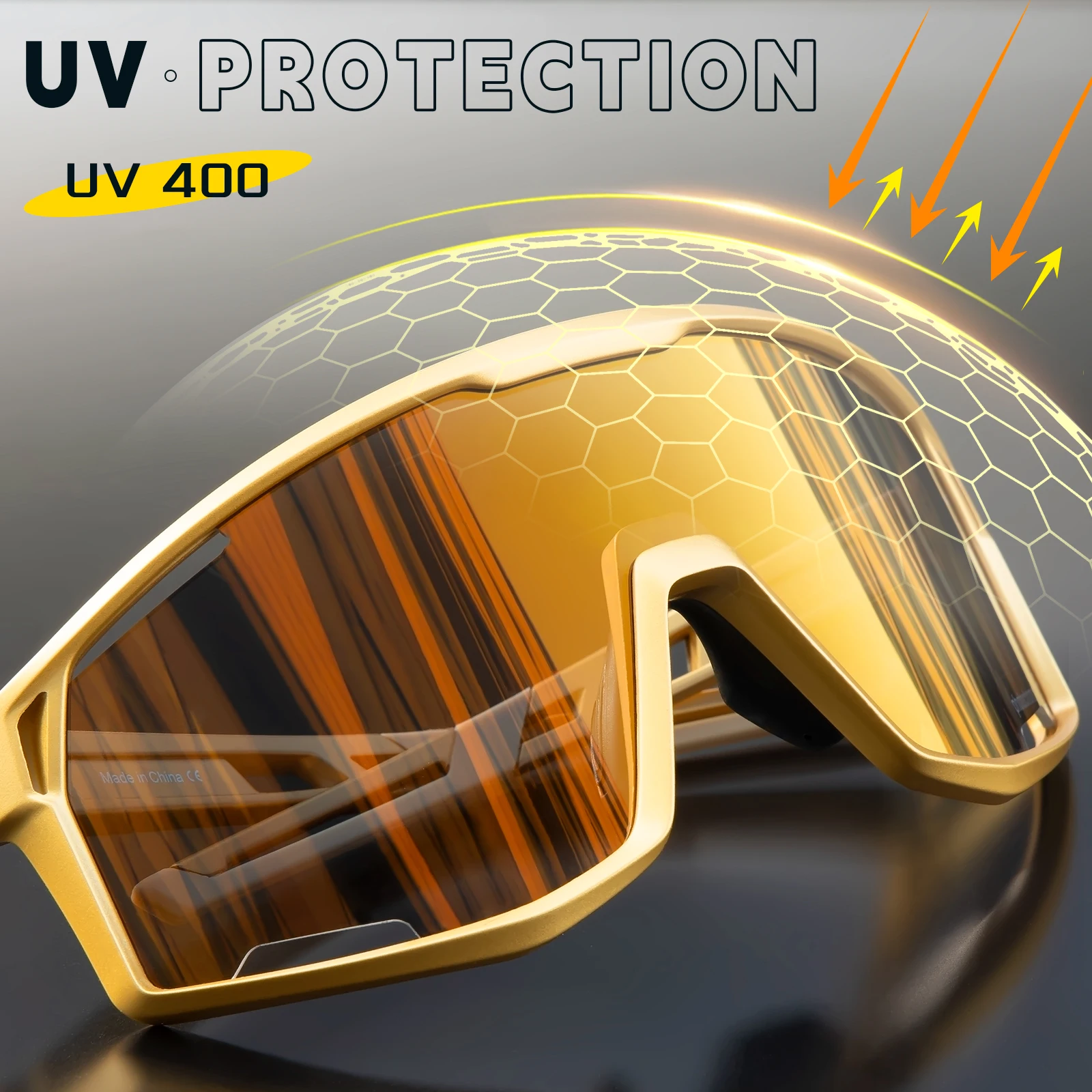 KAPVOE 레드 광변색 사이클링 안경, 야외 스포츠, MTB UV400 사이클링 안경, 선글라스, 여성 로드 바이크 고글