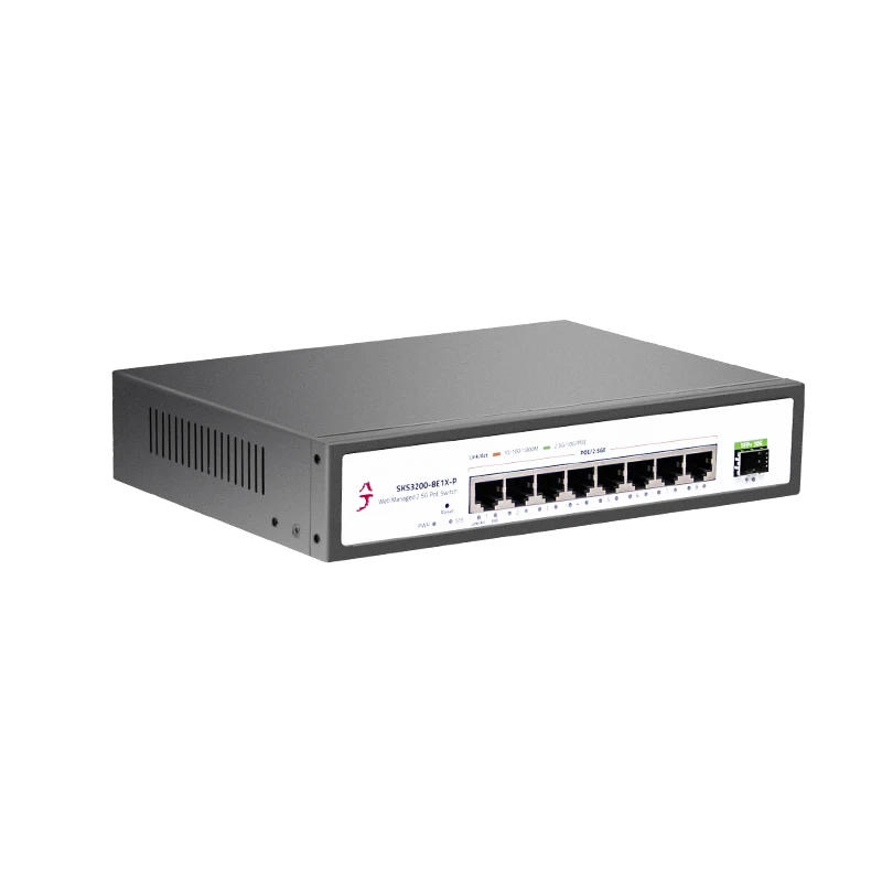 XikeStor 2.5G PoE+ 간편 관리형 네트워크 스위치 DHCP 지원 2포트 10G SFP+ 100W