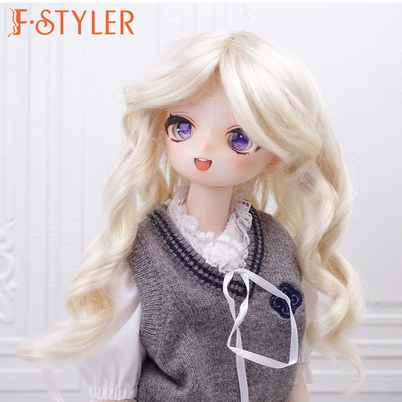 

FStyler Doll Wig Formosity Curl Style BJD Doll Soft Synthetic-Mohair Various Colors Hair Accessories In Stock1/3 1/4