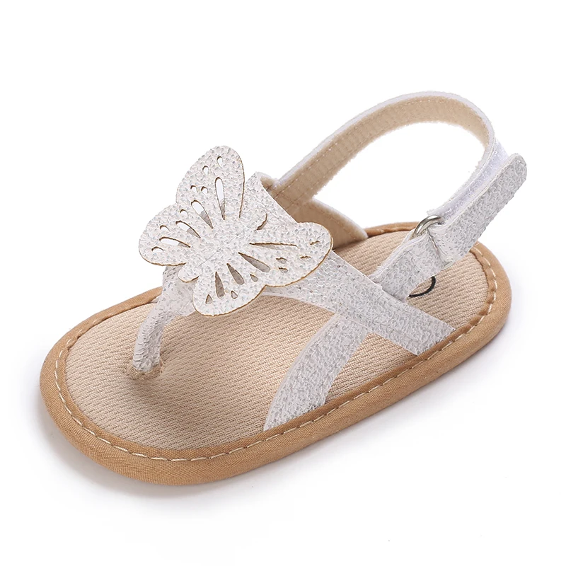 Baby Girls Flip Flop Sandals Butterfly Anti-Slip Soft Sole Princess Shoes Beach Slipper Toddler Mules Sandals Kids Shoes Kids Sandals Baby Sandals