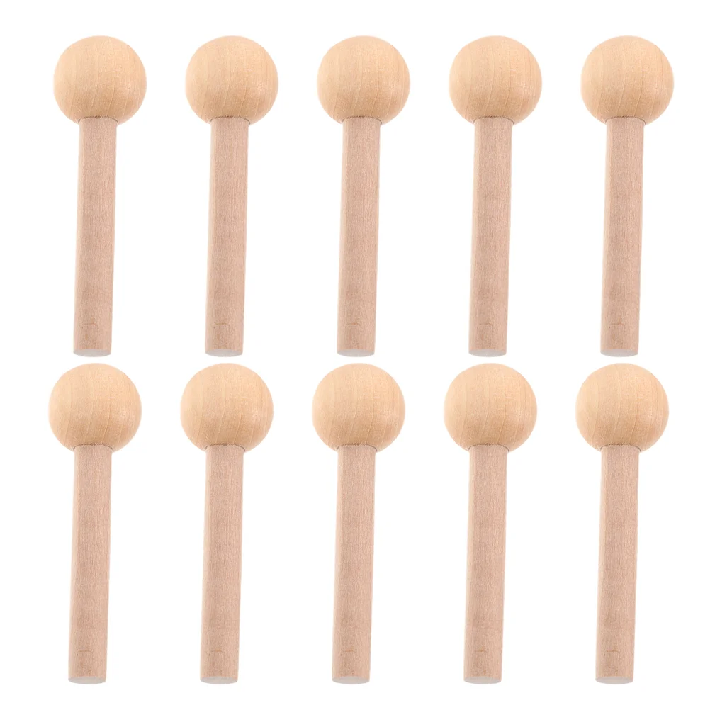 

10pcs Wooden Pegs Wood Pegboard Pegs Hook Pegboard Wood Peg for Wooden Pegboard Panel