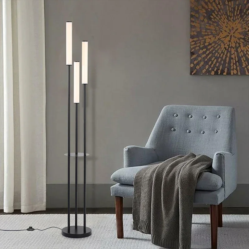 

Nordic simple Dimmable LED Floor lamp Indoor Home Decoration Modern 3 head Floor Lamp For Living Room Study Decor Lighting