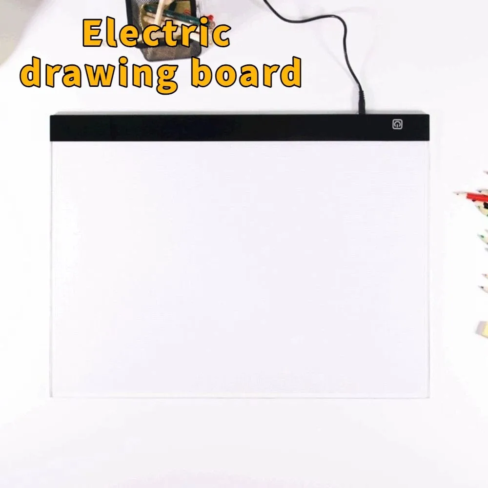 실용적인 A4 전기 드로잉 보드 USB 3 레벨 LED 드로잉 보드 조정 가능한 밝기 트레이싱 보드 애니메이션 복사