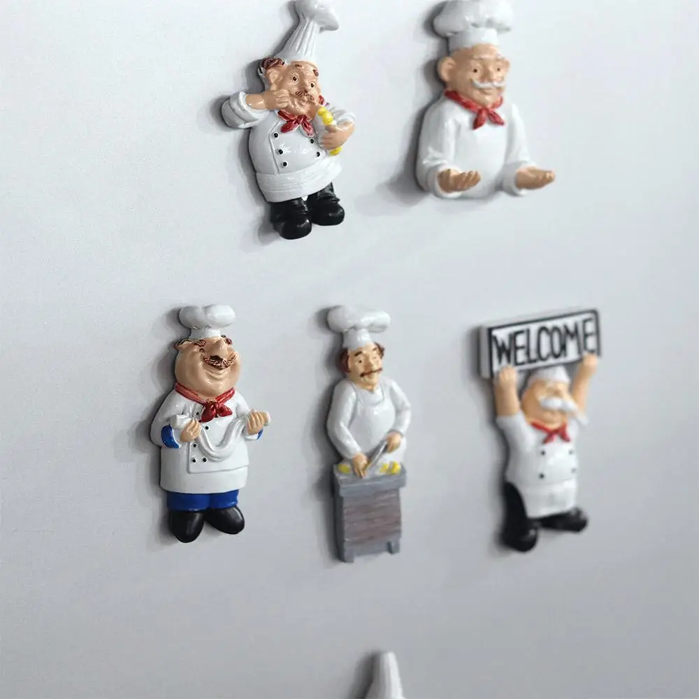 Description Picture 6 of itemCreative Home Magnetic 3D Chef Decorative Message Sticker Board Stickers Fridge Magnets Note Holder