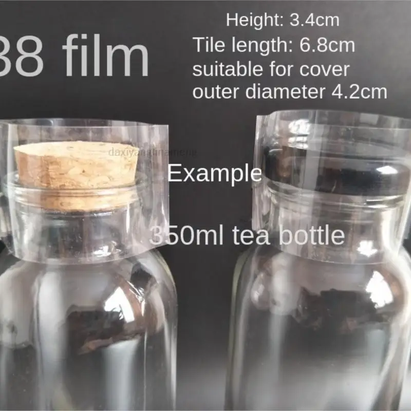 200 Teile/los Klar PVC Heißer Schrumpfen Wrap Rohr film für 5ml 10ml 15ml 20ml 30ml 50ml Kunststoff pipette flasche Transparent – Detail 25