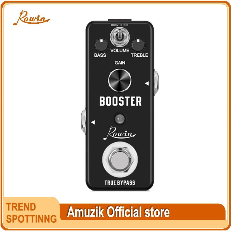 

Rowin LEF-318 Booster Guitar Effect Pedal Shape Your Clean Boost Construct Volume Up Solution For Electric Guitar