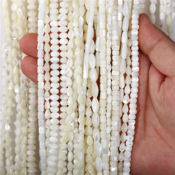 Natural White Mother Of Pearl Shell Beads for Jewelry Making 1