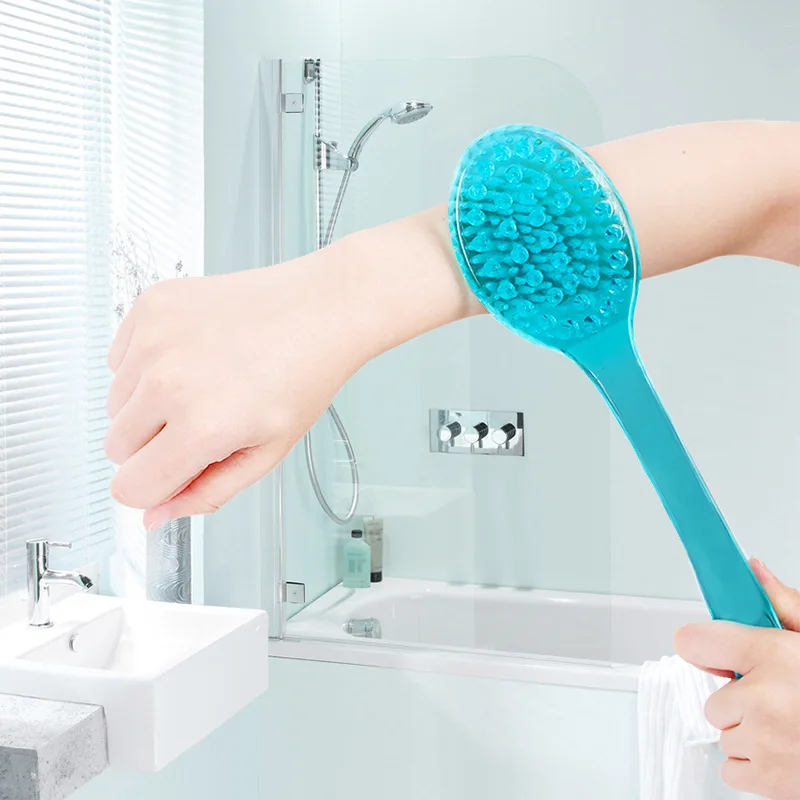 Back Body Bath Shower Cleaning Brushes Bath Brush Long Handle Exfoliating Scrub Skin Massager Exfoliation Bathroom Brush 3