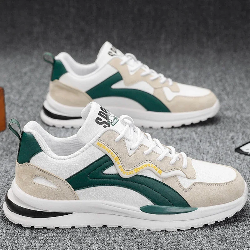 

2024 Men Shoes Autumn New Flat Breathable Fashion Lace Up Sneakers Male Comfort Sport Outdoor Running Shoes Zapatillas Hombre