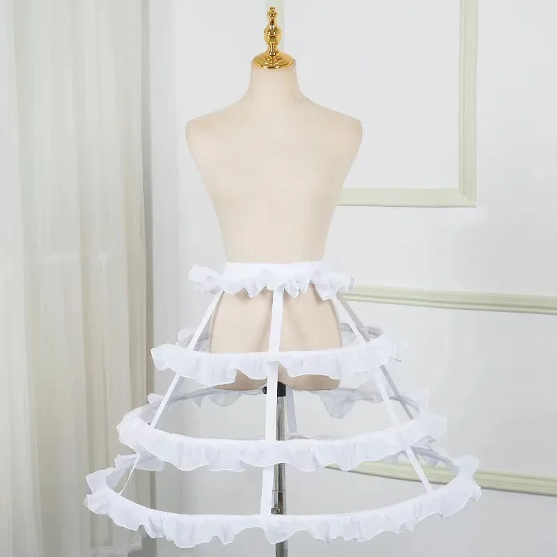 Hollow-out Bird Cage Fishbone Steel Crinoline Cosplay Violent Lolita Transparent Slip Dress petticoat skirt petticoat underskirt lolita petticoat