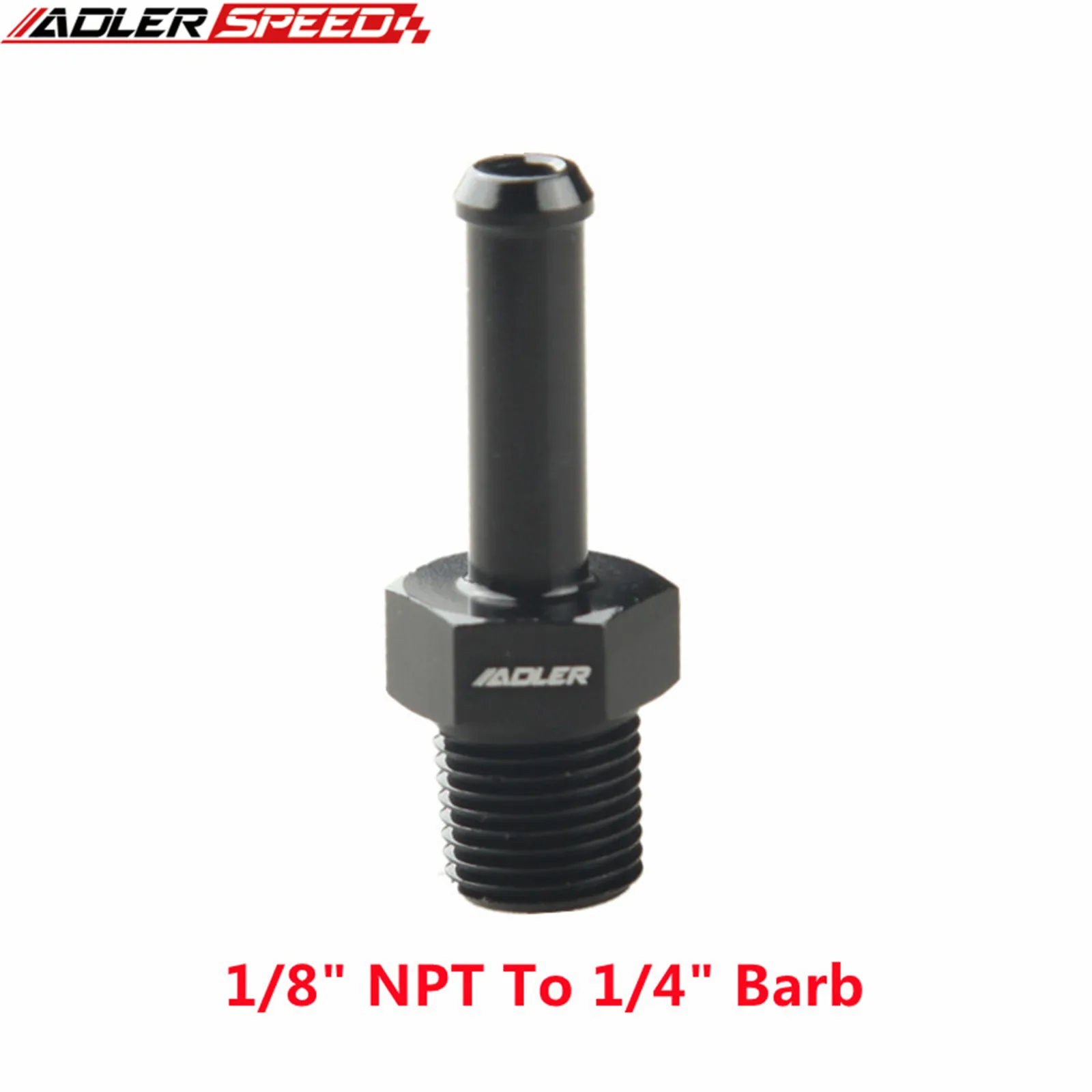 (1/8 NPT 1/4) (1/2 NPT 5/8)(1/2 NPT 수 3/4) 호스 바브 직선 피팅 어댑터 알루미늄