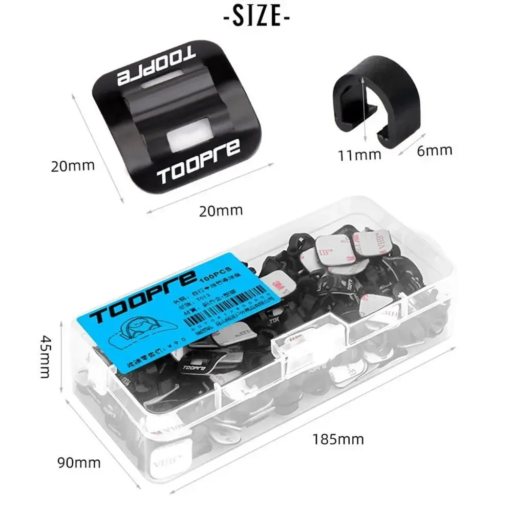 Aluminum Bike Oil Tube Fixed Clamp Conversion Trap Adapter Bicycle Shifter Brake Cable Set Frame U Buckle Tube Clip Guide bike tube clips