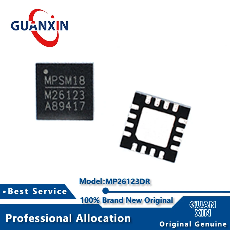 

100% New MP26123DR-LF-Z MP26123DR-LF-P MP26123DR QFN16 Marking M26123 PIC16F716