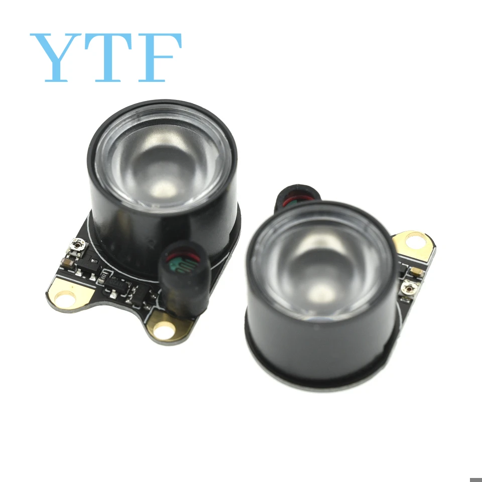 2Pcs ���ܼ� LED �� 3W 850 ����� ���� ī�޶� ���� ��� �߰� ���ð� ���ܼ� IR ȣȯ