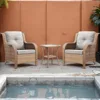 Patio Furniture Chairs Outdoor Chair High Back and Deep Seating for Deck Porch Balcony Backyard, Garden Sofas 2