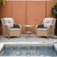 Patio Furniture Chairs Outdoor Chair High Back and Deep Seating for Deck Porch Balcony Backyard, Garden Sofas 2