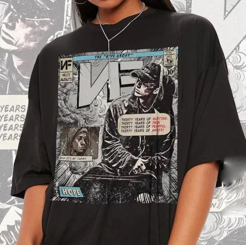 Nf Comic Shirt, Anni '90 Vintage Merch ,Nf Hope Album World Tour An18804