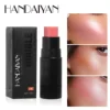 Handaiyan 2 In 1 Matte Glitter Face Blusher Smooth Cheek Velvety Blush Highlighter Stick Rouge Waterproof Contour Makeup 1