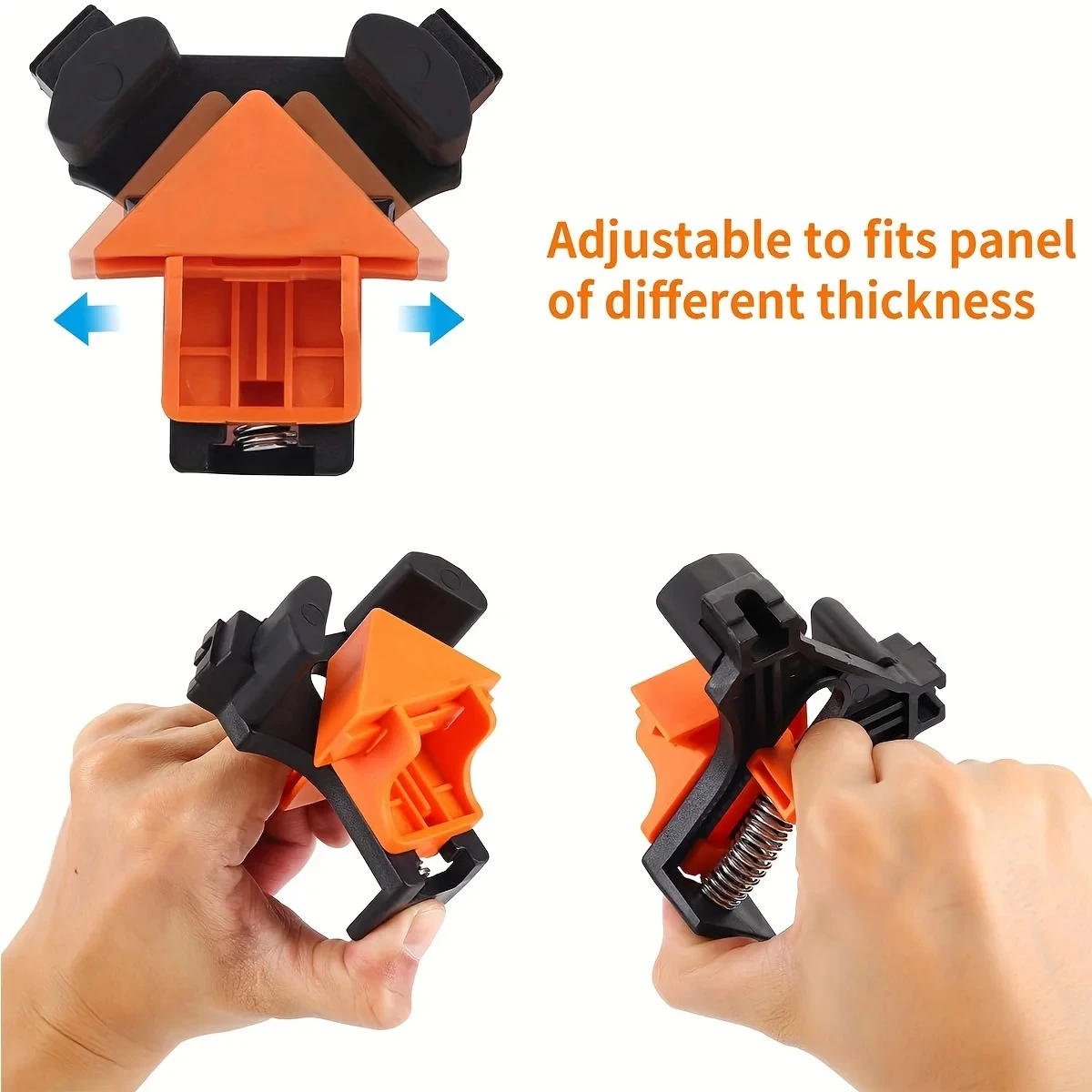 4PCS Right Angle Fixing Clip Woodworking Clamp Adjustable Swing Corner thumbnail 5