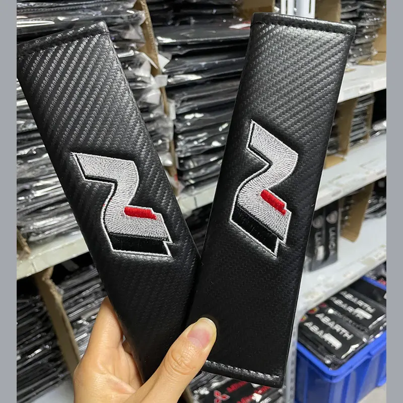 Car carbon fiber seat belt cover For Hyundai N I30 IX35 tucson