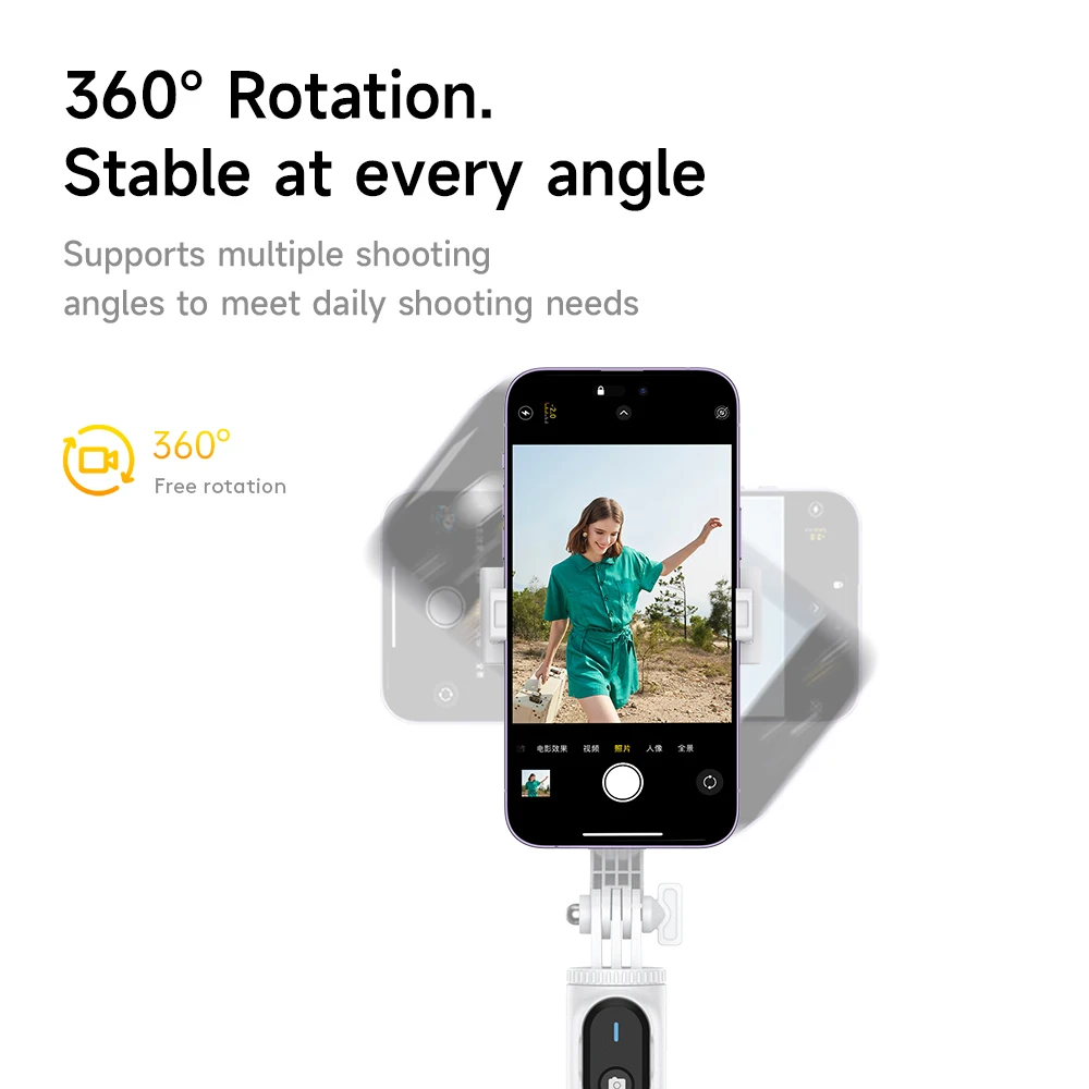 W&P 42.9 Inch Foldable Selfie Stick Tripod with Bluetooth Remote & Fill Light-Compact Travel Design