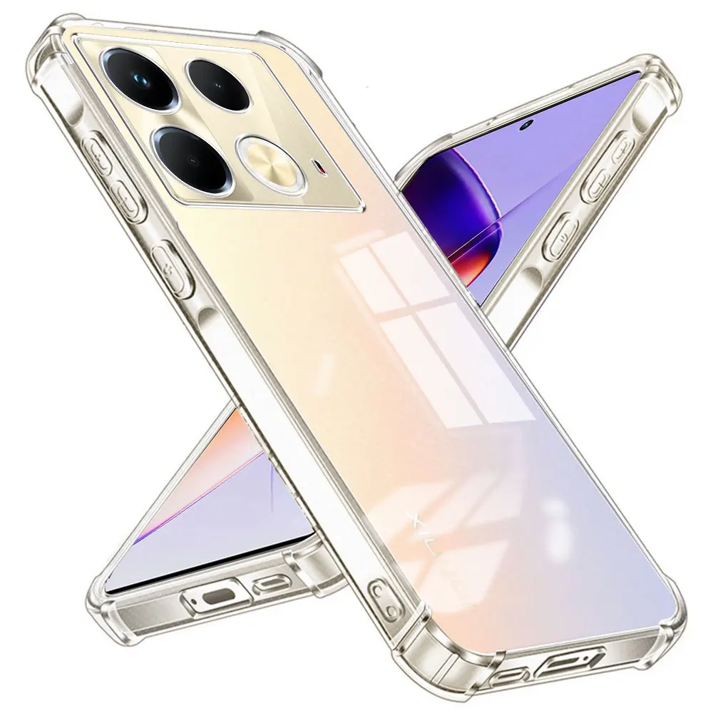 Shockproof Clear Soft Silicone Phone Case - Enhanced Protection & Style