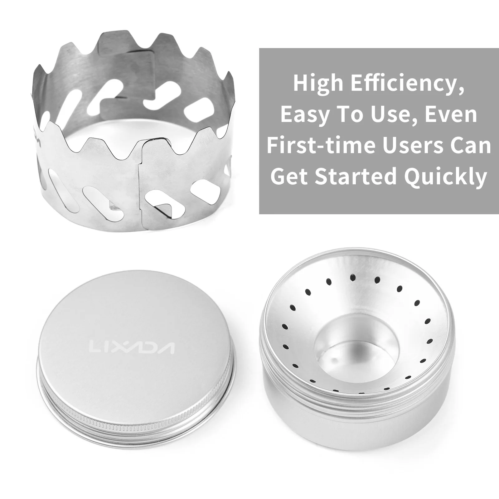 Mini 80ml Aluminum Alcohol Backpacking Stove with Small Stainless Steel Windshield Portable Outdoor Camp Stove stove windscreen camping stove