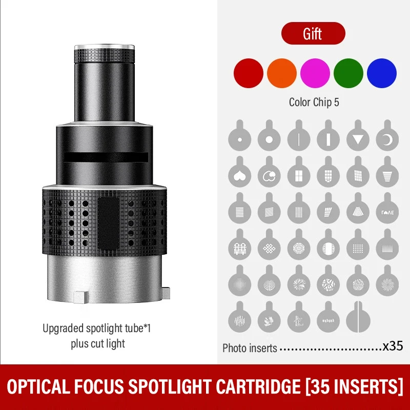 Bowens Mount Spotlight Conical Optical Snoot Kit Video Artist Modelling Shape P