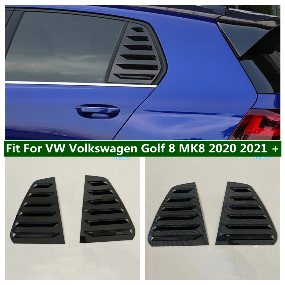 

Rear Quarter Window Shutter Blinds Side Tuyere Louver Vent Cover Trim Fit For VW Volkswagen Golf 8 MK8 2020 - 2022 Accessories