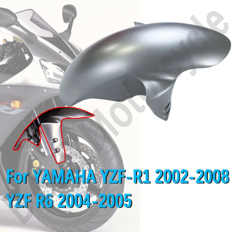 

For YAMAHA R6 2005 Front Fender R1 2002-2008 Front Tire Fender Guard Mud Hugger Set Matte Silver