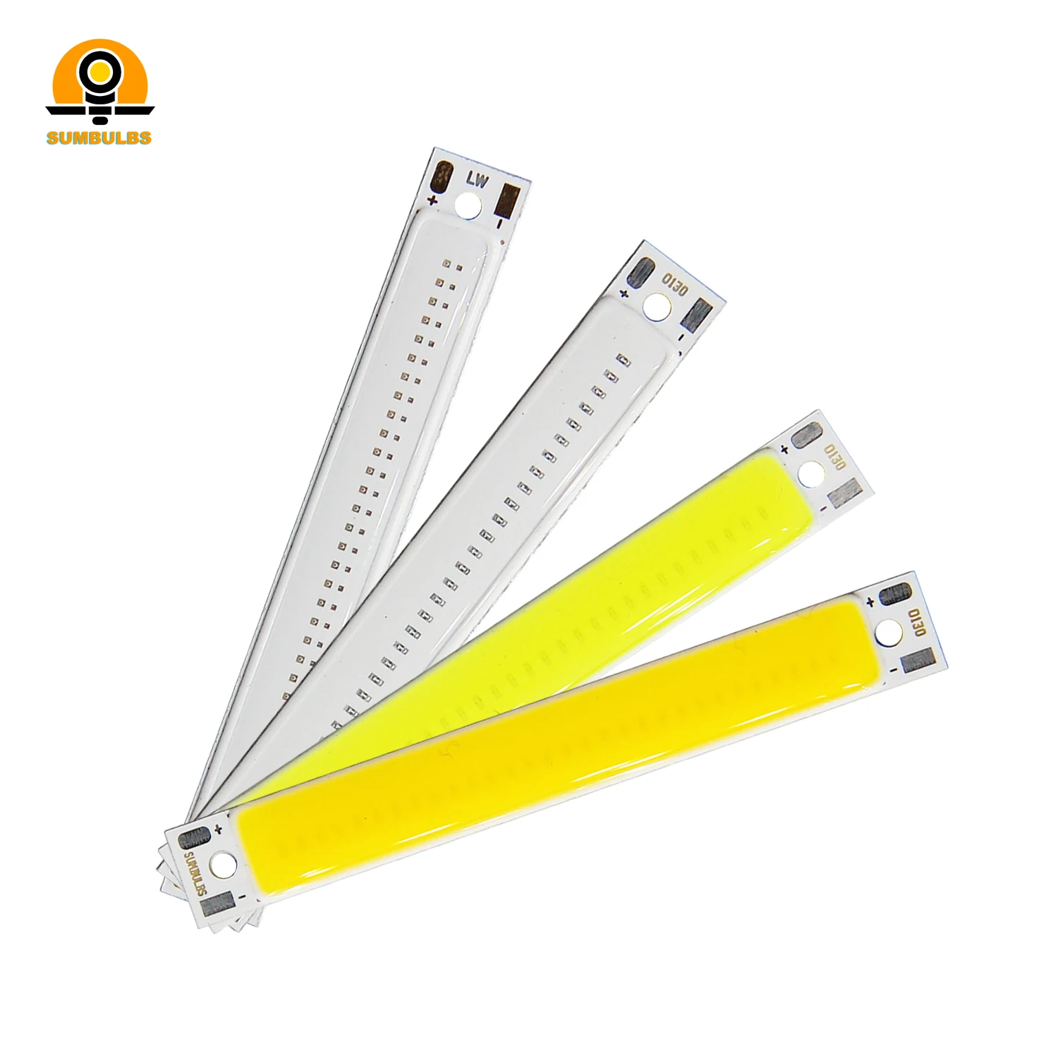 뜨거운 판매 3V 3.7V DC 60mm 8mm LED 스트립 1.5W 3W 따뜻한 차가운 흰색 파란색 빨간색 COB 광원 DIY 자전거 작업 램프