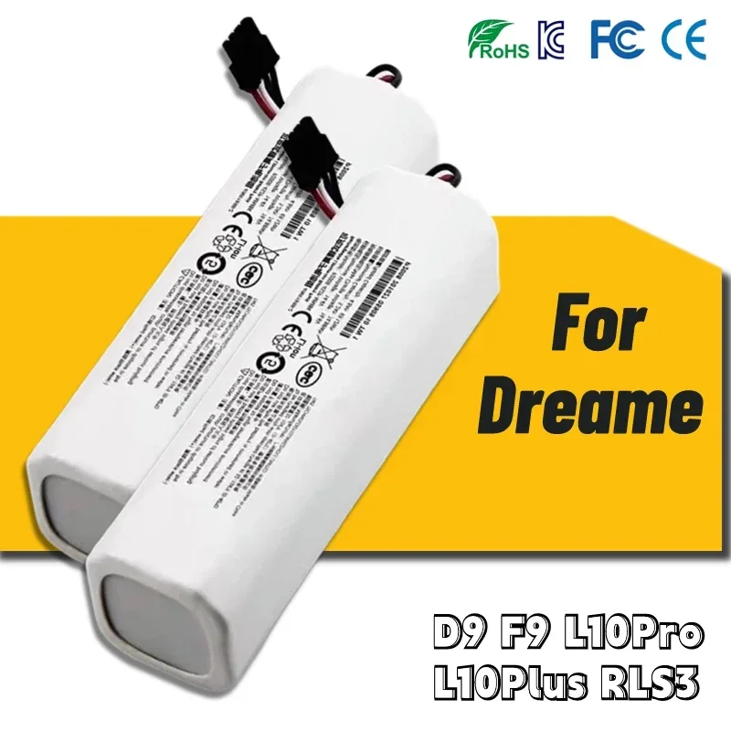 

P2008-4S2P-MMBK Original Replacement Battery For Dreame F9 D9 L10 Pro Plus RLS3 RLS5 RLS5L RLS5D Accessories Parts